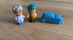 Little people fisher price opa en oma koffer speelgoed, Ophalen of Verzenden, Zo goed als nieuw, Speelset