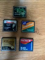 Compact Flash Kaarten - Diverse merken en capaciteiten, Audio, Tv en Foto, Fotografie | Geheugenkaarten, Gebruikt, Minder dan 2 GB