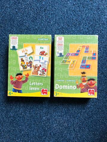 Sesamstraat domino en letters leren beschikbaar voor biedingen