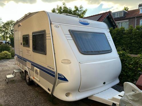 Caravan Hobby Deluxe Easy 400 2003, Caravans en Kamperen, Caravans, Particulier, tot en met 4, 750 - 1000 kg, Treinzit, Hobby