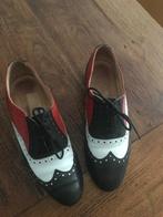 Antonio Paolo rood/wit/blauw maat 36,5, Schoenen met lage hakken, Ophalen of Verzenden, Antonio Paolo, Gedragen