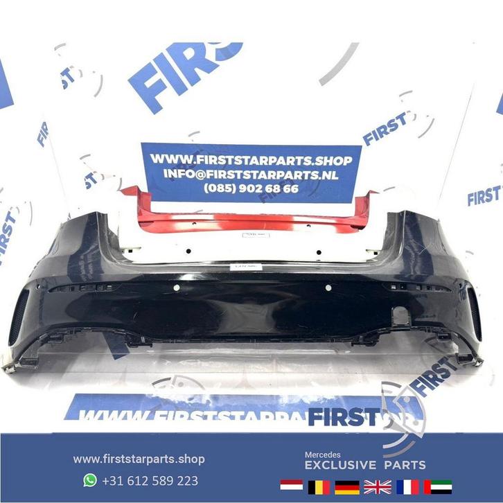 A1778851301 W177 ACHTERBUMPER A KLASSE AMG BUMPER ZWART/WIT/, Auto-onderdelen, Carrosserie en Plaatwerk, Bumper, Mercedes-Benz
