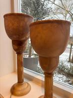 Vintage Albast Tafellampen - Set van 2, Ophalen of Verzenden