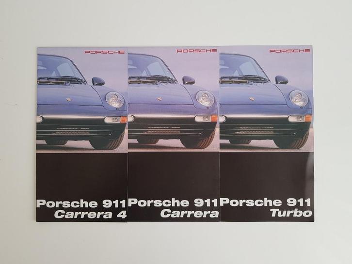 PORSCHE - 911 Carrera 4 | Carrera | Turbo brochure, Boeken, Auto's | Folders en Tijdschriften, Porsche, Ophalen of Verzenden