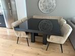 Eethoek met tafel en stoelen/bank, Huis en Inrichting, Banken | Complete zithoeken, Ophalen, Zo goed als nieuw