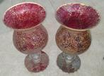 Mozaiek glas vazen set xl 2 voor €25,-, Huis en Inrichting, Ophalen, 50 tot 75 cm, Rood, Glas