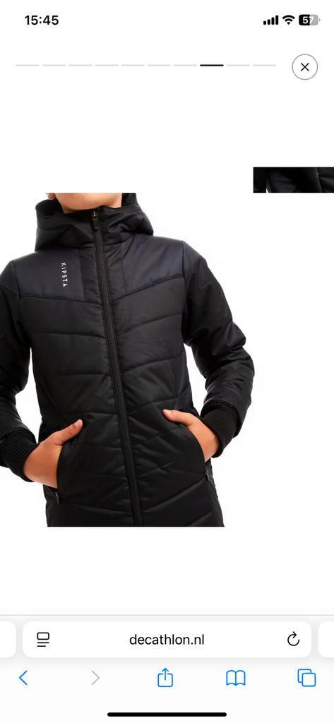 Lange voetbaljas kind TRX zwart Kipsta, Kleding | Heren, Jassen | Winter, Zo goed als nieuw, Zwart, Ophalen of Verzenden