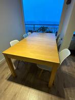 Houten eettafel, Huis en Inrichting, Tafels | Eettafels, Ophalen, Gebruikt, Eikenhout, 50 tot 100 cm