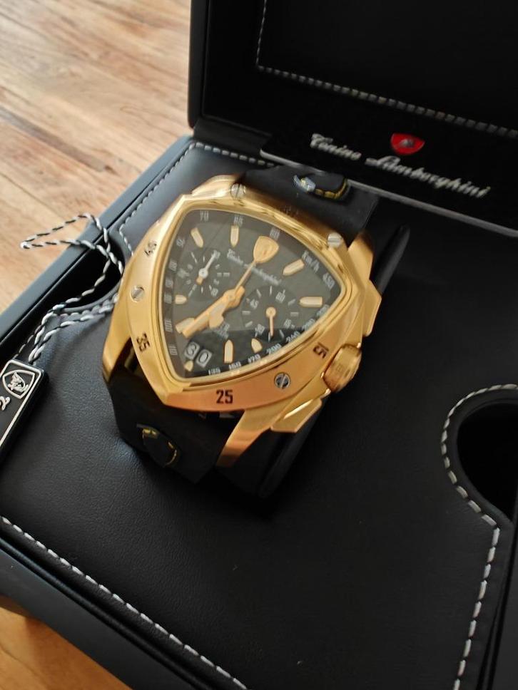 Tonino Lamborghini - SPYDER - Limited Edition - 18k gold NEW, Sieraden, Tassen en Uiterlijk, Horloges | Heren, Nieuw, Polshorloge
