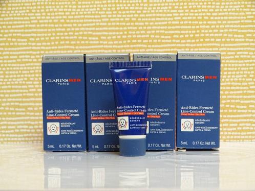 Clarins Men Line Control Cream 20ml (proefjes), Sieraden, Tassen en Uiterlijk, Uiterlijk | Gezichtsverzorging, Nieuw, Verzorging