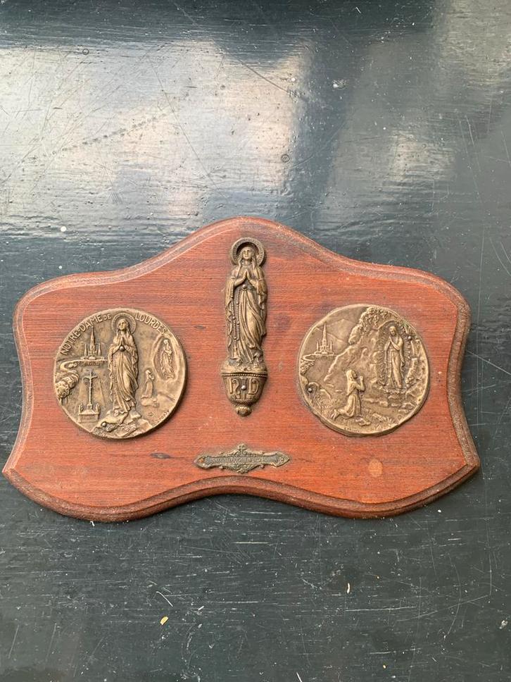 Souvenir Lourdes Wanddecoratie, Antiek en Kunst, Antiek | Religie, Ophalen of Verzenden