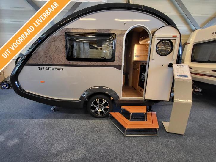 T@B Metropolis 320; zeer compleet en licht, modeljaar 2026, Caravans en Kamperen, Caravans, Bedrijf, tot en met 2, Standaardzit