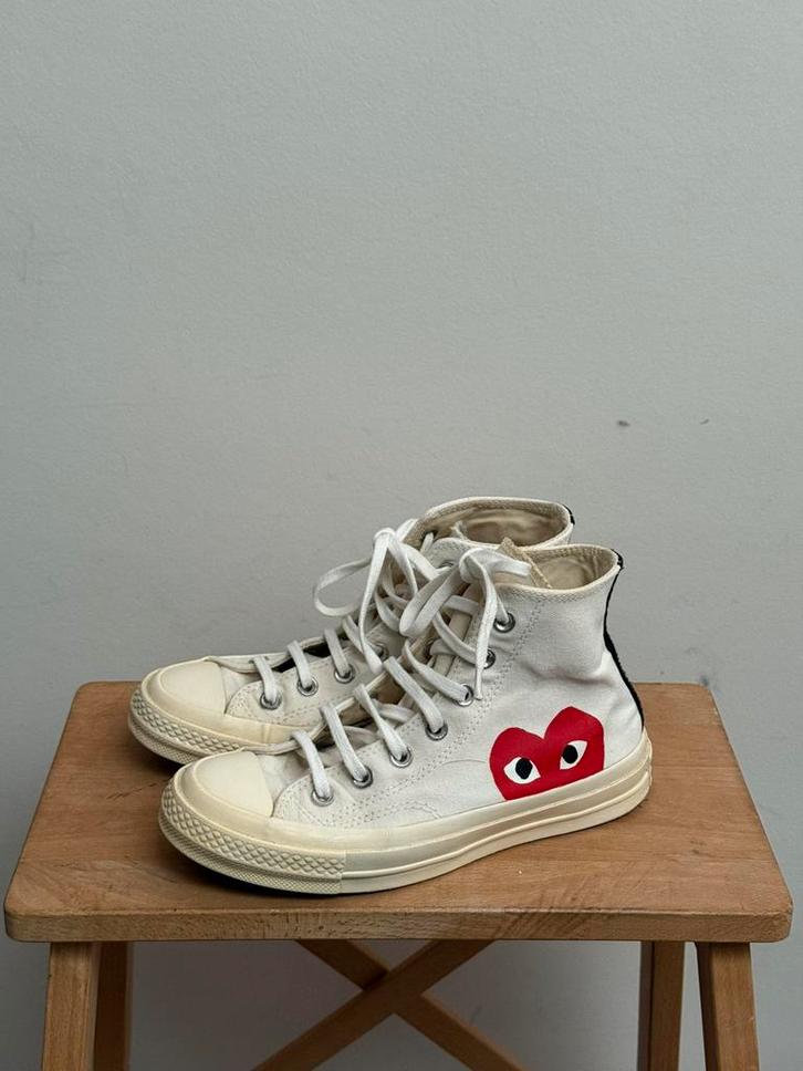 Comme des Garçons PLAY x Converse sneakers – maat 36.5, Kleding | Dames, Schoenen, Gedragen, Sneakers of Gympen, Rood, Ophalen of Verzenden
