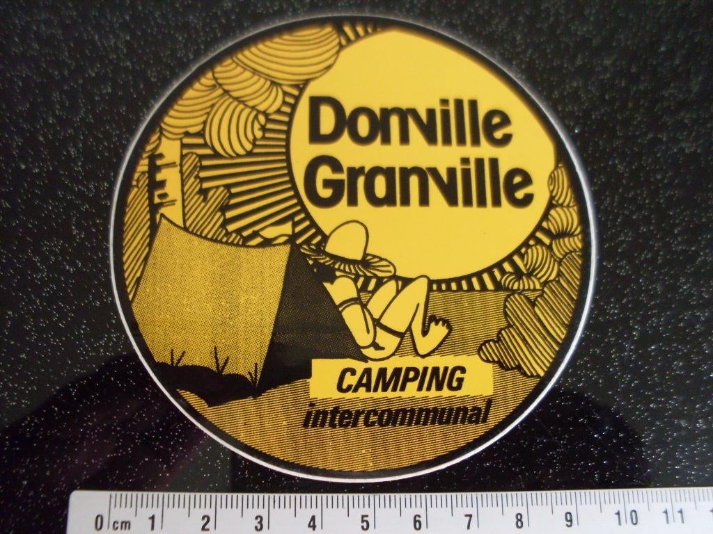 sticker camping Donville Granville logo, Verzenden, Zo goed als nieuw, Bedrijf of Vereniging