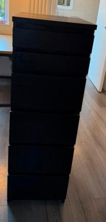 IKEA Malm ladekast met spiegel Zeer nette Malm ladekast met, Huis en Inrichting, Tafels | Kaptafels, Zo goed als nieuw, 150 tot 200 cm