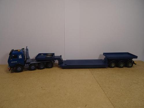 KIBRI H0-1:87, MB-SK 4-Asser+Dieplader FA.SARENS, Zie Foto`s, Hobby en Vrije tijd, Modelauto's | 1:87, Zo goed als nieuw, Bus of Vrachtwagen