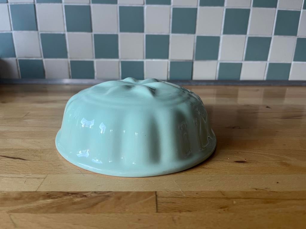 Vintage Villeroy&Boch puddingvorm in mintgroen, Ophalen of Verzenden, Zo goed als nieuw