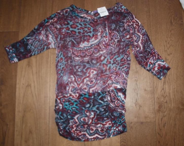 Bordeauxrode Voile Tuniek Miss Etam (40) nieuw!, Kleding | Dames, Blouses en Tunieken, Nieuw, Maat 38/40 (M), Rood, Ophalen of Verzenden