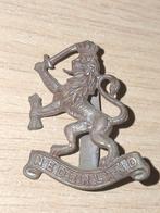 Ww2 nl leeuw, voor officier, brons baretembleem, Verzamelen, Ophalen of Verzenden, Nederland, Embleem of Badge