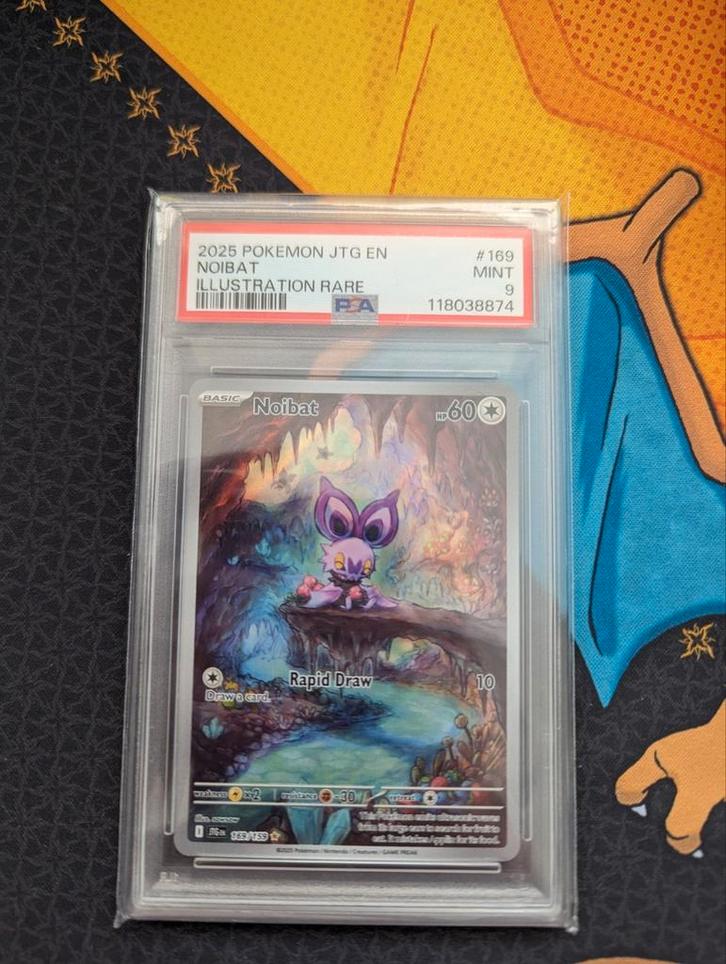 Noibat Illustration Rare #169 Journey Together PSA9, Hobby en Vrije tijd, Verzamelkaartspellen | Pokémon, Zo goed als nieuw, Losse kaart