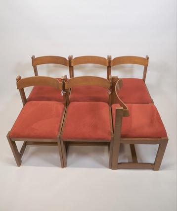 Mid Century eetkamer stoelen 6 stuks beschikbaar voor biedingen