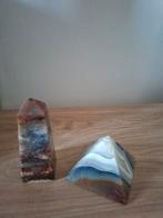 2x agaat (piramide en obelisk), Sieraden, Tassen en Uiterlijk, Edelstenen, Verzenden, Zo goed als nieuw