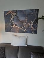 Dibond aluminium abstract schilderij met gouden aders, Antiek en Kunst, Kunst | Schilderijen | Abstract, Ophalen