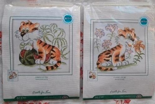 Nieuw! 2x Tijger Create for Fun pakket gratis ruil cadeaubon, Hobby en Vrije tijd, Borduren en Borduurmachines, Nieuw, Borduurpakket