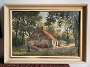 Schilderij 1945 W.C.E.N. Willemse - Boerderij beschikbaar voor biedingen