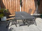 Royal Garden tuinset, tuintafel met 4 verstelbare stoelen, Tuin en Terras, Tuinsets en Loungesets, Ophalen, 4 zitplaatsen, Gebruikt