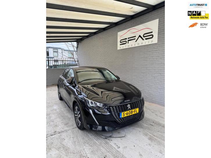 Peugeot 208 1.2 PureTech 101pk Eat8 2022 Zwart, Auto's, Peugeot, Bedrijf, Te koop, 360° camera, ABS, Achteruitrijcamera, Airbags