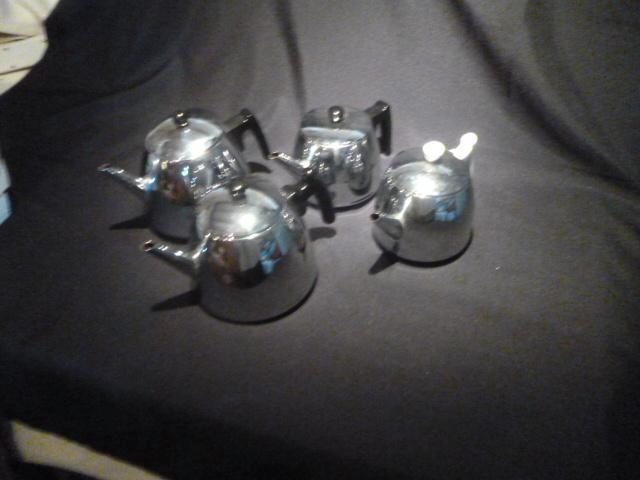 4 x Bredemeijer dubbelwandige theepot, Huis en Inrichting, Keuken | Keukenbenodigdheden, Gebruikt, Ophalen of Verzenden