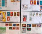 6 onbeschreven FDC's Suriname. 1962-1974, Postzegels en Munten, Postzegels | Eerstedagenveloppen, Ophalen of Verzenden, Onbeschreven