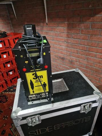 2x safex flame jet - stage flame op dmx in flightcase beschikbaar voor biedingen