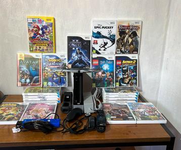 Nintendo Wii  met assesoires  en 20  games -goede staat beschikbaar voor biedingen