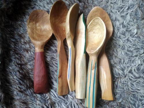 Houten lepels/kommen/bord handgemaakt, Huis en Inrichting, Keuken | Servies, Nieuw, Kom(men), Overige stijlen, Keramiek, Ophalen of Verzenden
