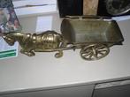 messing paard en wagen, Antiek en Kunst, Antiek | Koper en Brons, Ophalen of Verzenden, Brons