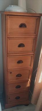 Te koop grenen ladekastje, Huis en Inrichting, Kasten | Ladekasten, Ophalen, Minder dan 50 cm, Gebruikt, 5 laden of meer