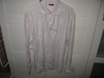 Mexx wit overhemd met streep maat XL, Kleding | Heren, Overhemden, Ophalen of Verzenden, Zo goed als nieuw, Wit, Halswijdte 43/44 (XL)