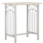 Barset statafel bartafel 2 barkrukken grijs GRATIS VERZENDEN, Huis en Inrichting, Barkrukken, Verzenden, 60 tot 90 cm, Nieuw, Metaal