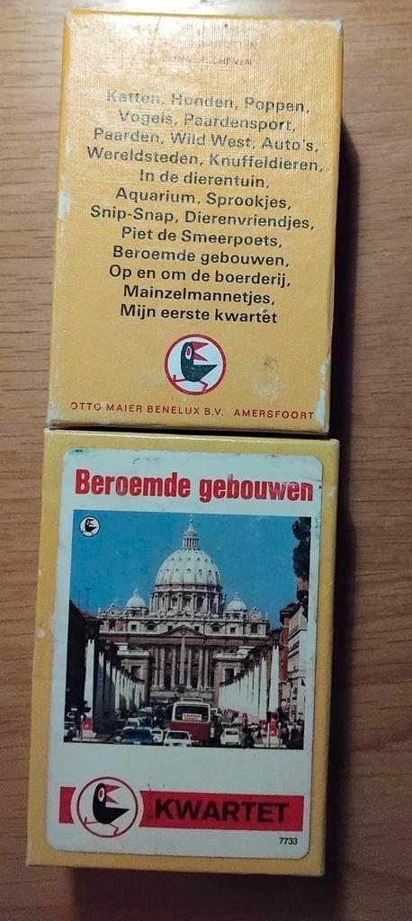 Raaf 7733 Kwartetspel - Beroemde Gebouwen, Verzamelen, Speelkaarten, Jokers en Kwartetten, Gebruikt, Kwartet(ten), Ophalen of Verzenden