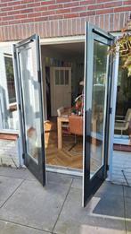 Openslaande deuren hardhout, kozijnmaat 167 x 223cm b x h, Ophalen, Gebruikt, 120 cm of meer, Binnendeur