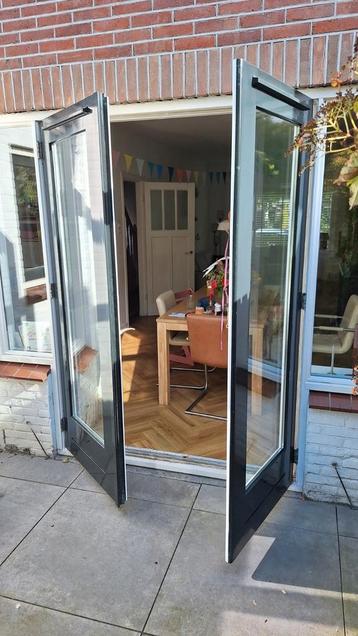 Openslaande deuren hardhout, kozijnmaat 167 x 223cm b x h beschikbaar voor biedingen