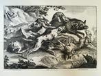GROOT - Lucas Vorsterman / de everjacht Mooie Gravure, Antiek en Kunst, Ophalen of Verzenden