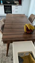 Complete eettafel en stoelen, Huis en Inrichting, Ophalen of Verzenden, Zo goed als nieuw
