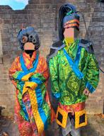 Carnavalspak chinese strijders, Kleding | Dames, Carnavalskleding en Feestkleding, Maat 38/40 (M), Carnaval, Ophalen of Verzenden