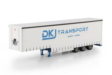 DKJ Transport; SEMI WITH CURTAIN - 3 AXLE beschikbaar voor biedingen