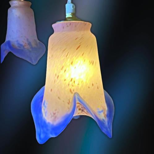 Hanglamp antiek Pâte de Verre, Antiek en Kunst, Antiek | Lampen, Ophalen of Verzenden