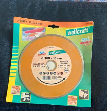 Wolfcraft Diamantzaagblad Ø 180mm - Nieuw beschikbaar voor biedingen
