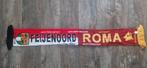 Sjaal Feyenoord - AS Roma, Verzamelen, Sportartikelen en Voetbal, Ophalen of Verzenden, Zo goed als nieuw, Feyenoord, Vaantje of Sjaal